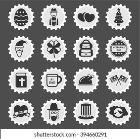 Holidays simply symbol for web icons and user interface