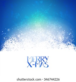 Holidays sky with snowflakes cloud. Winter vector illustration.