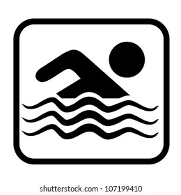 Holidays swimming sign