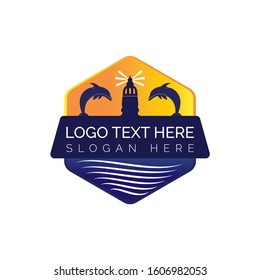 Holidays and tourism vector logo design. Vector logo design for resort home stay hospitality business.	

