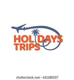 Holidays Trips Logo Design Symbol