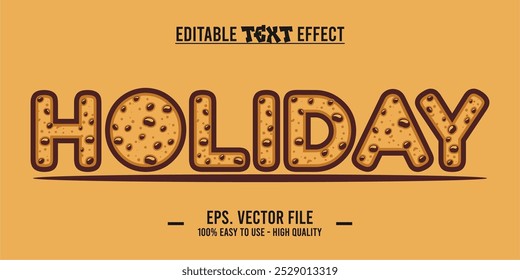 Holidays typography Vector Text With Colorful art illustration Drawing. eps files