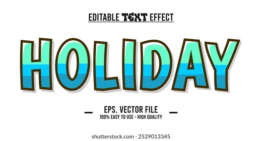 Holidays typography Vector Text With Colorful art illustration Drawing. eps files