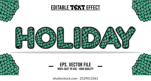 Holidays typography Vector Text With Colorful art illustration Drawing. eps files