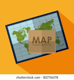 Holidays and Vacations digital design, vector illustration eps 10