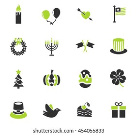 holidays web icons for user interface design