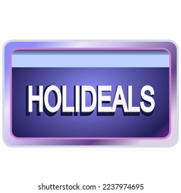 Holideals button icon seamlles for web,vector