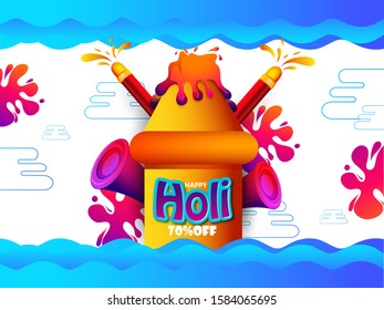 Holi,Festival of Colors celebration with colorful background