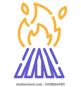 Holika Dahan Icons for web, app, infographic, etc