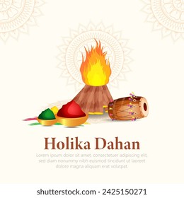 Holika Dahan, also known as Choti Holi, is a Hindu festival observed on the night before Holi.