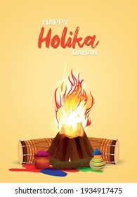 	
Holika dehan concept with creative drum