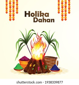 Holika dehan concept with creative drum