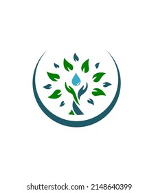 Holistic health logo design vector image