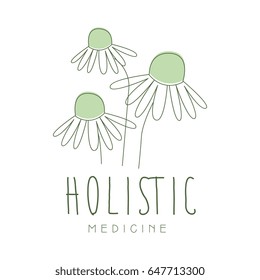 Holistic medicine logo symbol vector Illustration