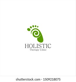 Holistic therapy clinic, foot , base ,toe ,trotters , trilbies  logo design inspiration and concept