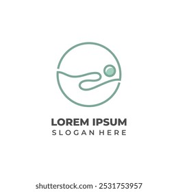 Holistic Wellness Logo with Person Inside Circle