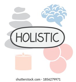 holistic word concept- vector illustration