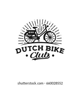 Holland Dutch Bike Club logo vector silhouette