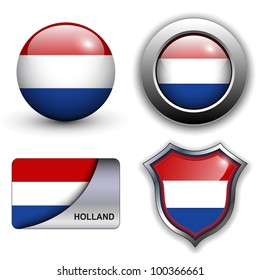 Holland flag icons theme.