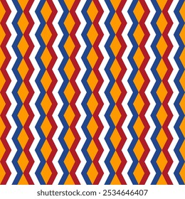 holland flag zigzag pattern. rhombus background. vector illustration