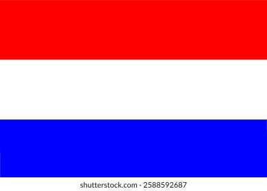 Holland national flag. netherlands vector flag