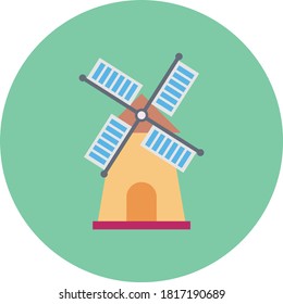 Icono de color plano del vector Holland 