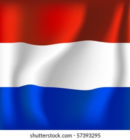 holland/netherlands flag vector illustration