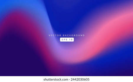 Luces Hollo. Vector azul claro azul rosa Holograma Fondo de ensueño. Degradado iridiscente arco iris. Concepto de color de holograma azul claro azul congelado para su diseño gráfico, plantilla de diseño de sitio web