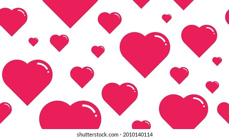 Hollow Background Love Heart Pattern