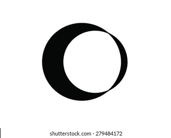 A hollow black cylinder made of thousands of small black dots.