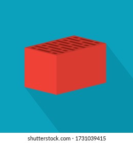 hollow ceramic brick icon- vector illustration