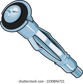 Hollow Wall Anchor Vector Illustration