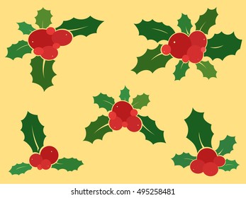 Holly berry Christmas decoration