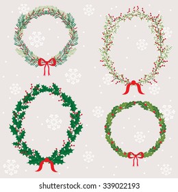 Holly berry christmas vector