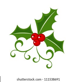 Holly berry - Christmas vector symbol