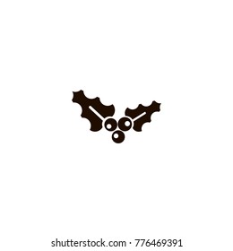 Holly Berry icon. flat design