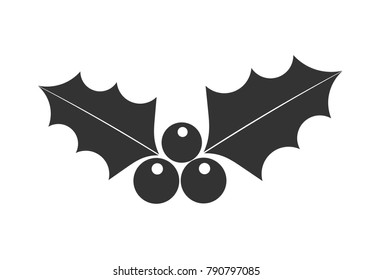 Holly berry icon. Vector illustration