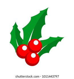 Holly Berry Ornament Detail Vector Graphic Illustration Sign Symbol Design