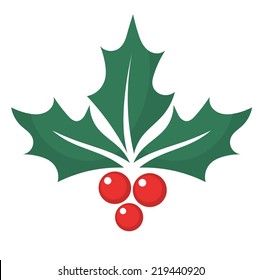 Holly berry. Vector illustration