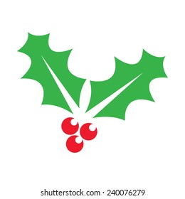 Holly Christmas, vector illustration