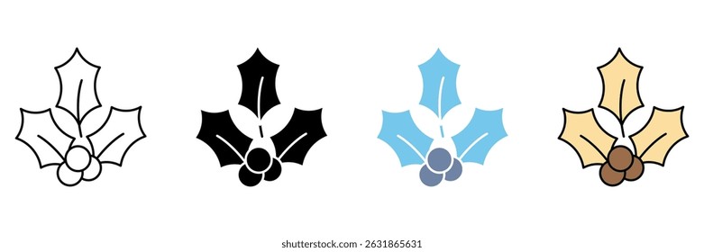 HOLLY concept line icon. Simple element illustration.