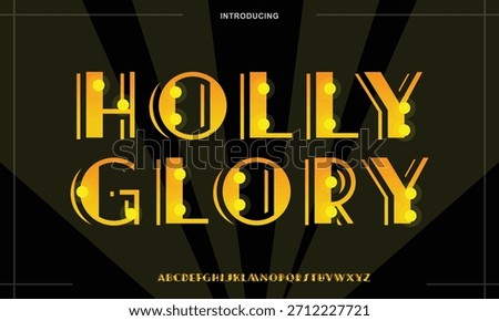 Holly Glory Artdeco, very elegance and luxury style font. for events, promotions, logos, banners, monograms and posters