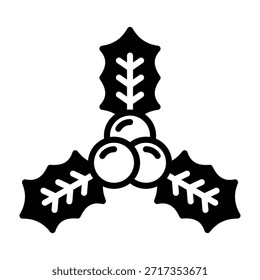 Ilustración vectorial mixta Holly Icon