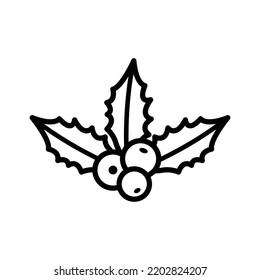 holly icon vector design template in white background