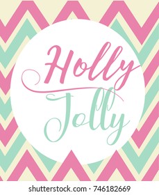 Holly jolly card