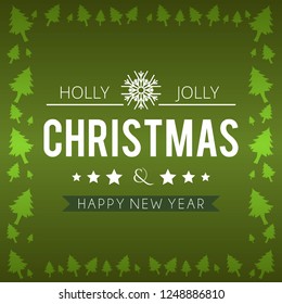 Holly Jolly Christmas and happy new year background