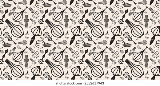 Holly Jolly Christmas seamless pattern. Vector illustration