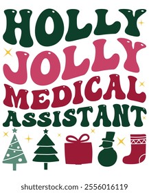 Holly Jolly Medical Assistant shirt, Santa's favorite medical assistant Christmas t-shirt, awesome Santa favorite Christmas designs, matching family Christmas pajama cool, Boho Shirt