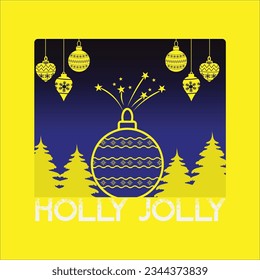 Holly jolly t-shirt design. Here You Can find and Buy t-Shirt Design. Digital Files for yourself, friends and family, or anyone who supports your Special Day and Occasions.