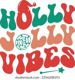 Holly jolly vibes - Christmas design